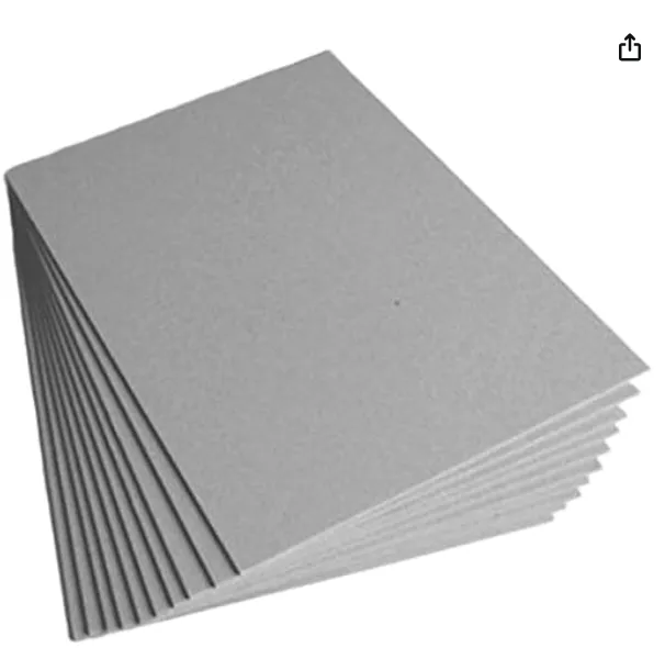 Wholesale Recyclable 300gsm Double Layer Gray Board Paper Sheets, Custom Thickness 0.3mm/4mm, For Packaging And Printing