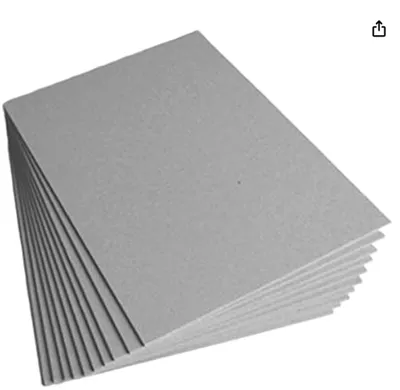 Wholesale Recyclable 300gsm Double Layer Gray Board Paper Sheets, Custom Thickness 0.3mm/4mm, For Packaging And Printing